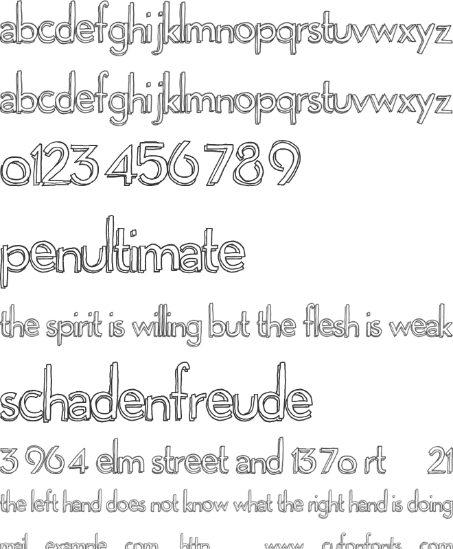 Playgrounds font preview