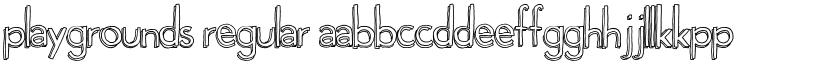 Playgrounds Regular font