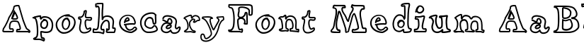 ApothecaryFont Medium font