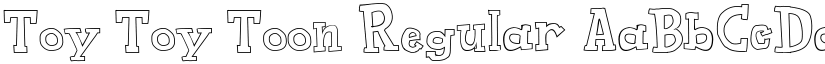 Toy Toy Toon Regular font