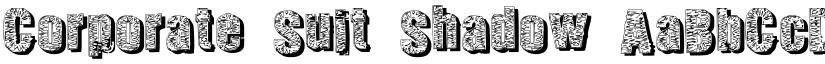 Corporate Suit Shadow font