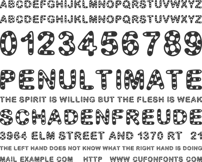 GaelleFont12 font preview