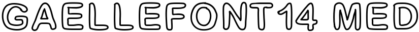 GaelleFont14 Medium font