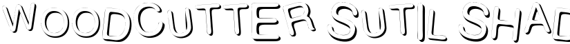WOODCUTTER SUTIL SHADOW font download