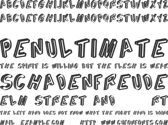Cargante tfb font preview