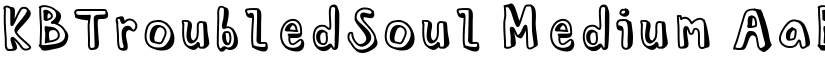 KBTroubledSoul Medium font