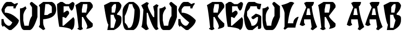 Super Bonus Regular font