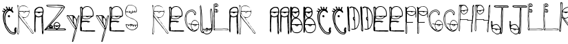 CrazyEyes Regular font