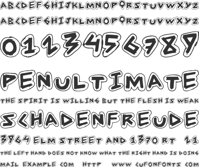 AngleStroke font preview