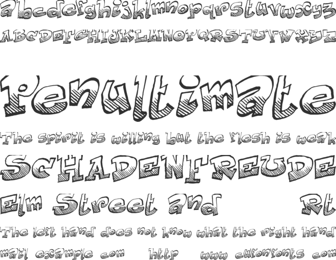 Just Like That font preview