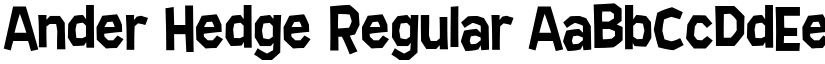 Ander Hedge font download