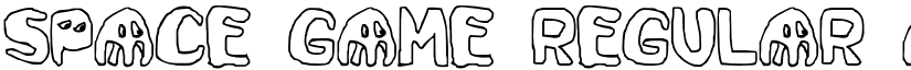 Space Game Regular font