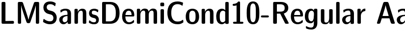 LMSansDemiCond10-Regular font