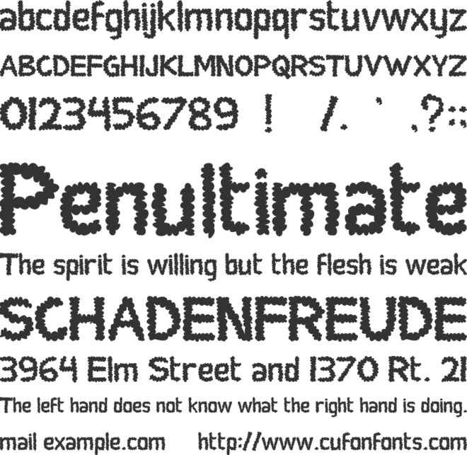 Social Monster font preview