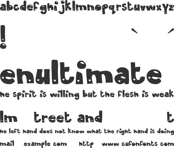 MTF Olive You font preview