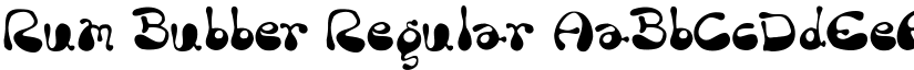 Rum Bubber Regular font