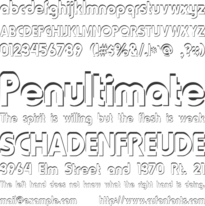 Blooshooz font preview