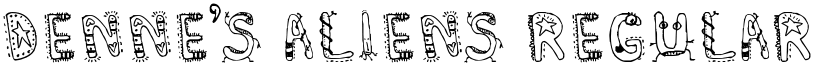 Denne's Aliens Regular font
