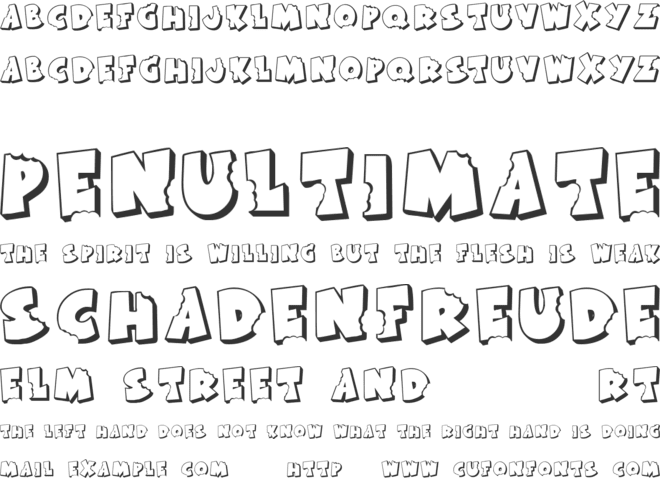 KR Bite Me font preview