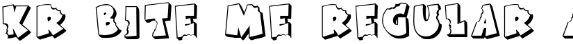 KR Bite Me Regular font