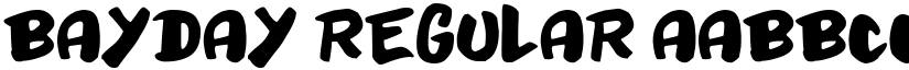 Bayday Regular font