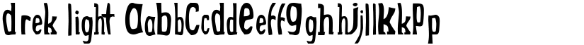 Drek Light font