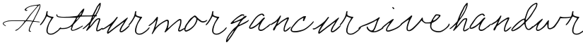 Arthurmorgancursivehandwriting font download