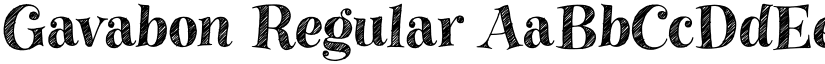 Gavabon Regular font