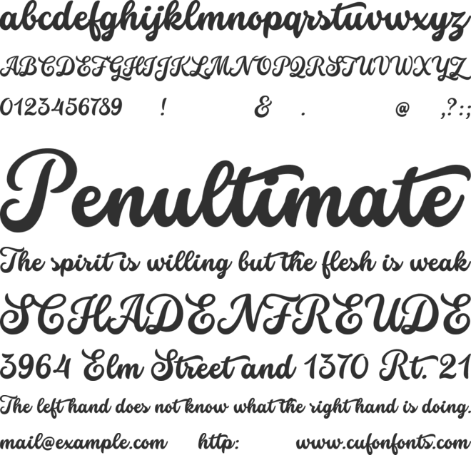 Stars & Love font preview