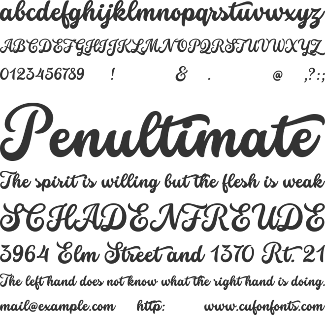 Stars & Love font preview