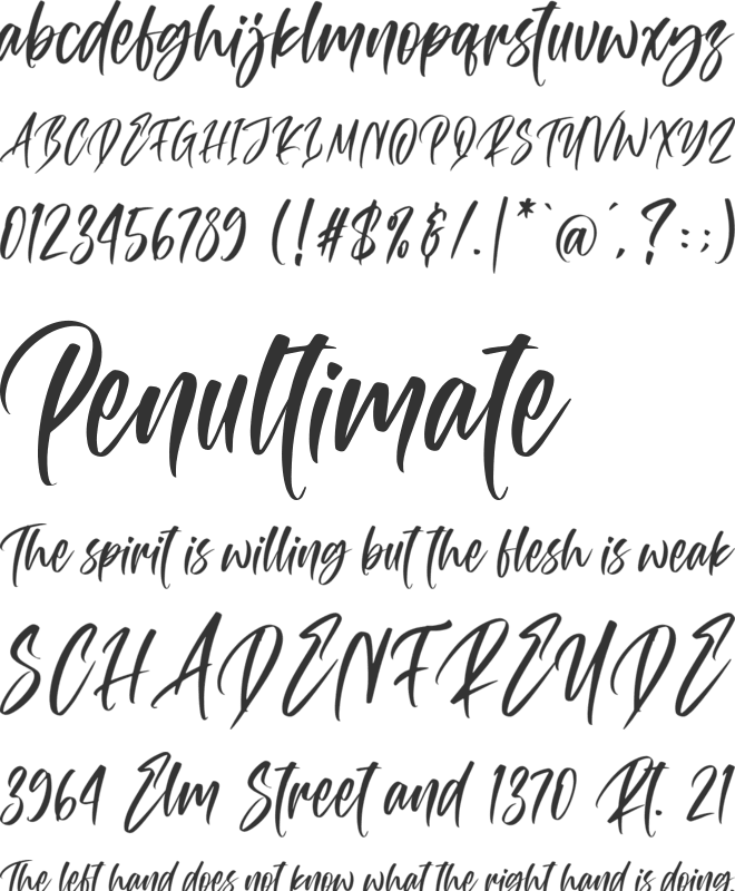 Attomi Gilbert font preview