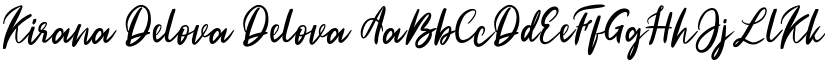 Kirana Delova Delova font