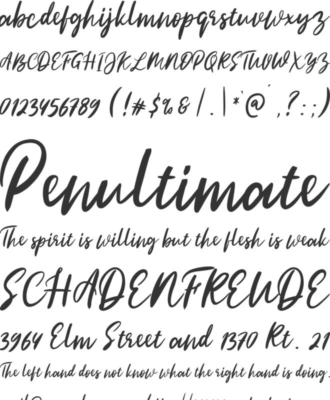 Kirana Delova font preview