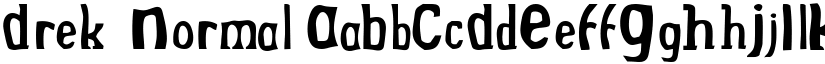 Drek  Normal font