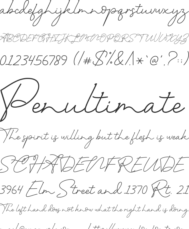 Twenty One font preview