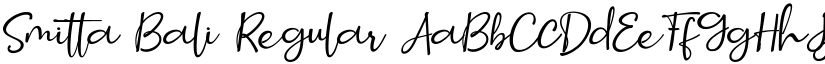 Smitta Bali Regular font