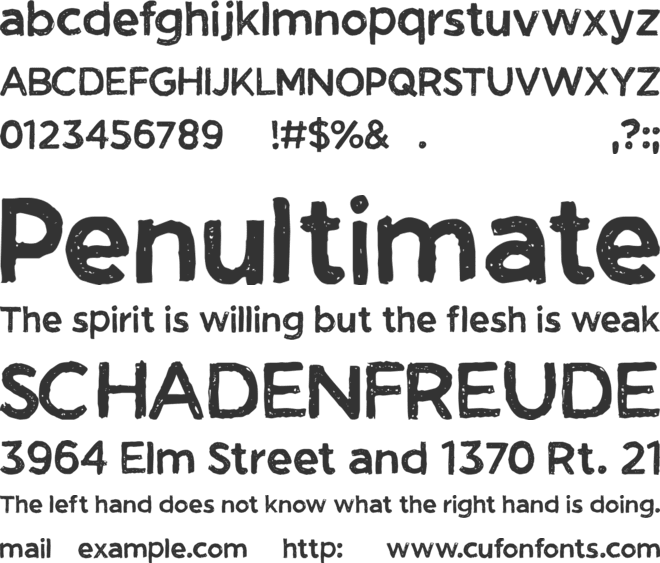 CF Band of Brothers PERSONAL font preview