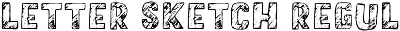 Letter Sketch Regular font