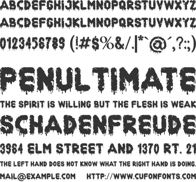 Histery font preview