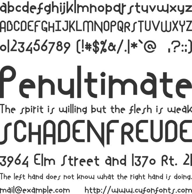 Mostlios font preview