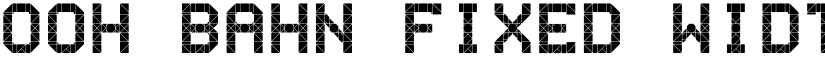 Ooh Bahn Fixed Width font