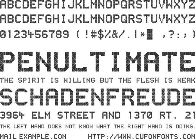 Ooh Bahn font preview
