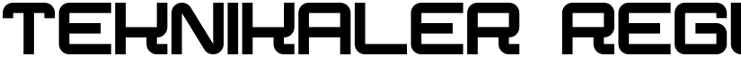 Teknikaler Regular font