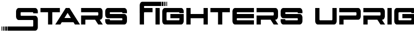 Stars Fighters Upright Regular font