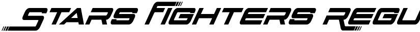 Stars Fighters Regular font