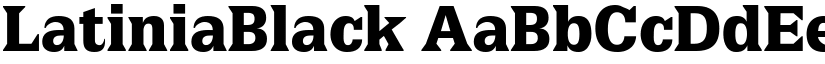 LatiniaBlack font