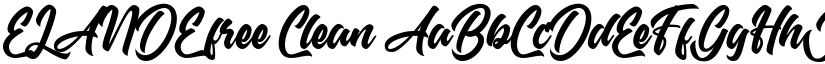 ELANDE free Clean font