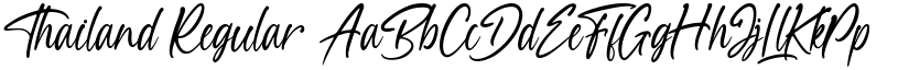 Thailand Regular font