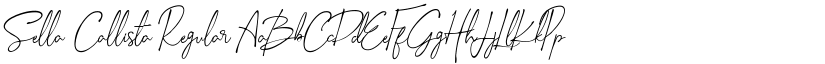 Sella Callista Regular font