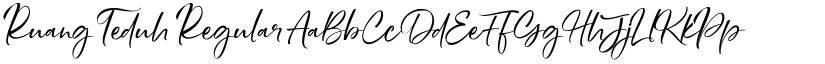 Ruang Teduh Regular font